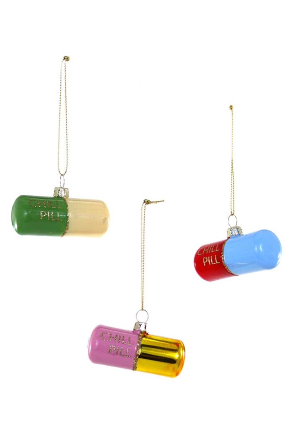 Glass Ornament - Single Chill Pill