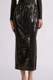 EL Shimmer Maxi Holiday Skirt - Black
