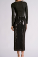 EL Shimmer Maxi Holiday Skirt - Black