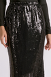 EL Shimmer Maxi Holiday Skirt - Black