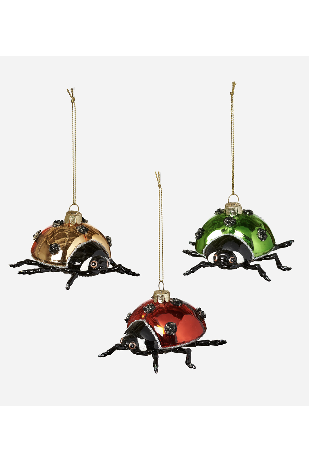 Glass Ornament - Ladybug