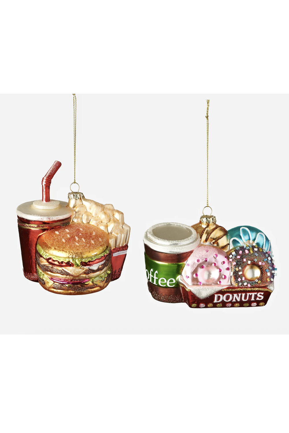 Glass Ornament - Boxed Food