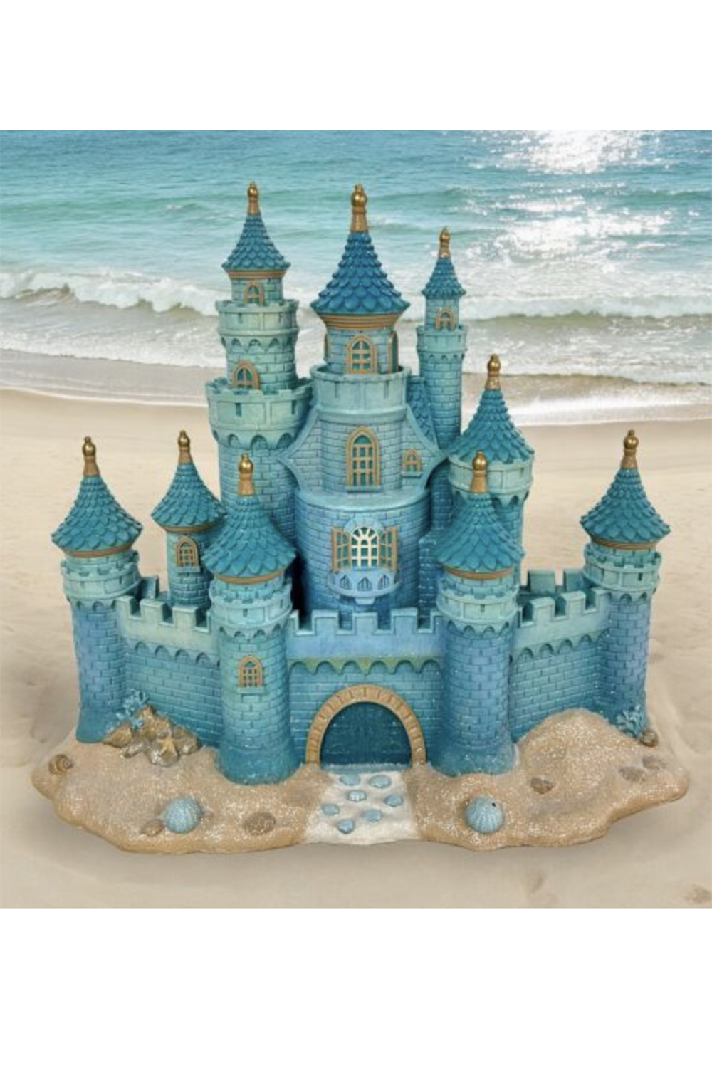 Blue Sandcastle Figure