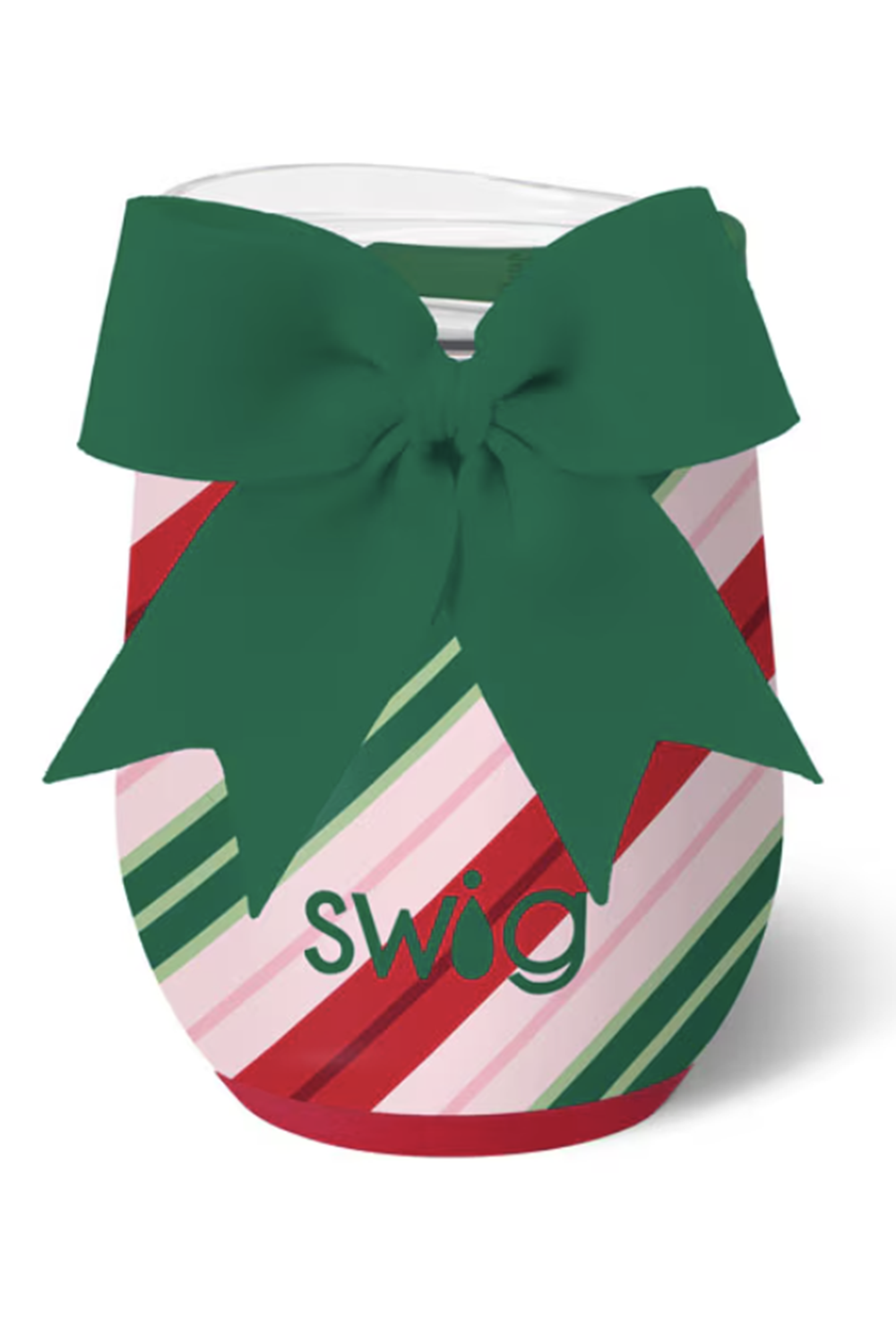 Modern Stemless Wine Tumbler - Candy Cane