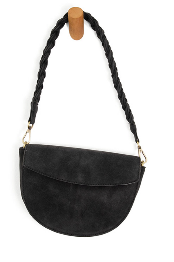 Joy Luna Crescent Crossbody - Black