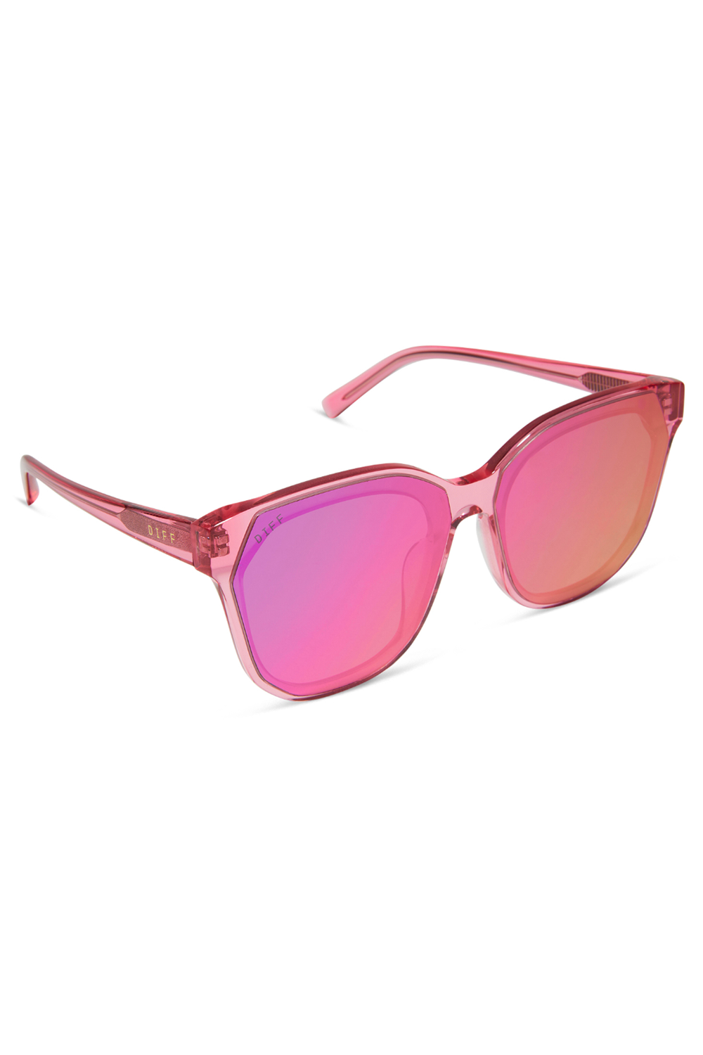 Gia Sunglasses - Candy Pink Crystal + Pink Rush