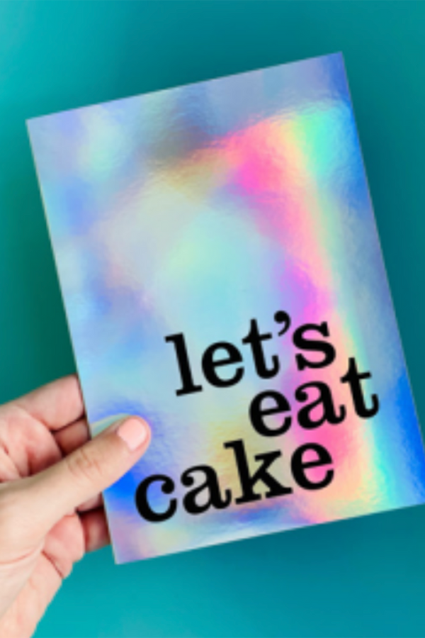 EFC Greeting Card - Let's Eat Cake