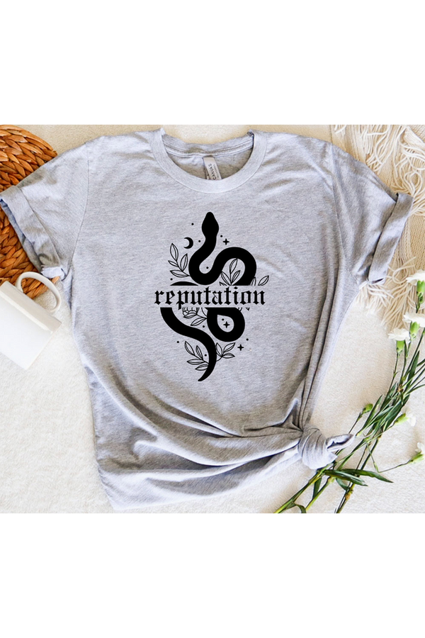 Taylor Swift T-Shirt - Reputation Snake (Gray)