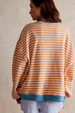 FP Classic Striped Crew Top - Latte Combo