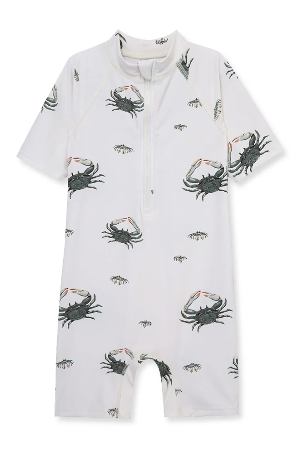 MB Zipper Shortall Swimsuit - Coastal Crab