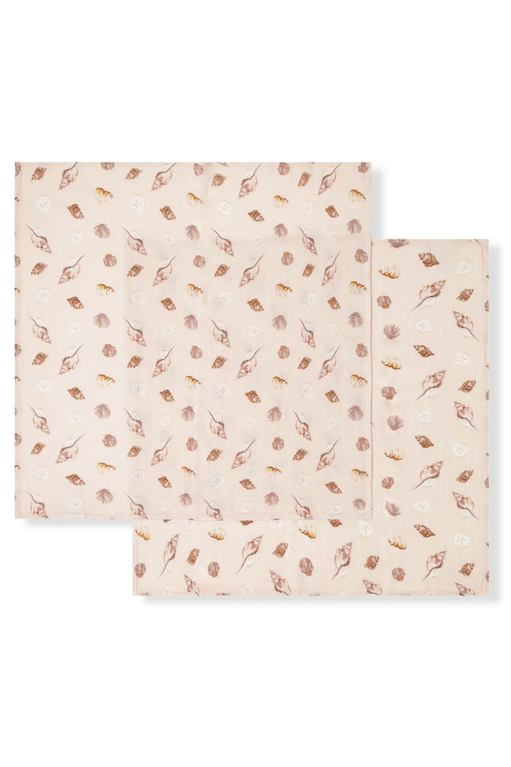 MB Bamboo Burp Cloths - Seashells