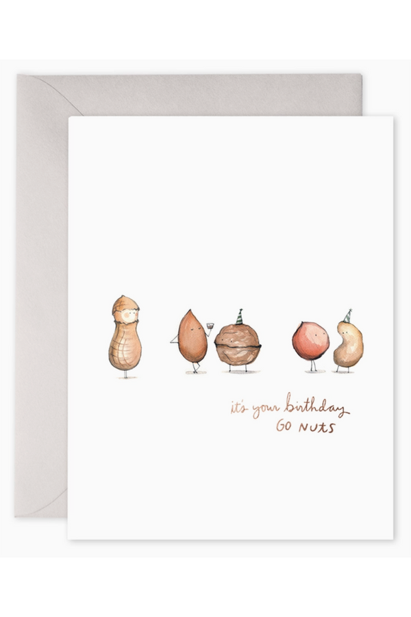 EFRAN Birthday Greeting Card - Go Nuts