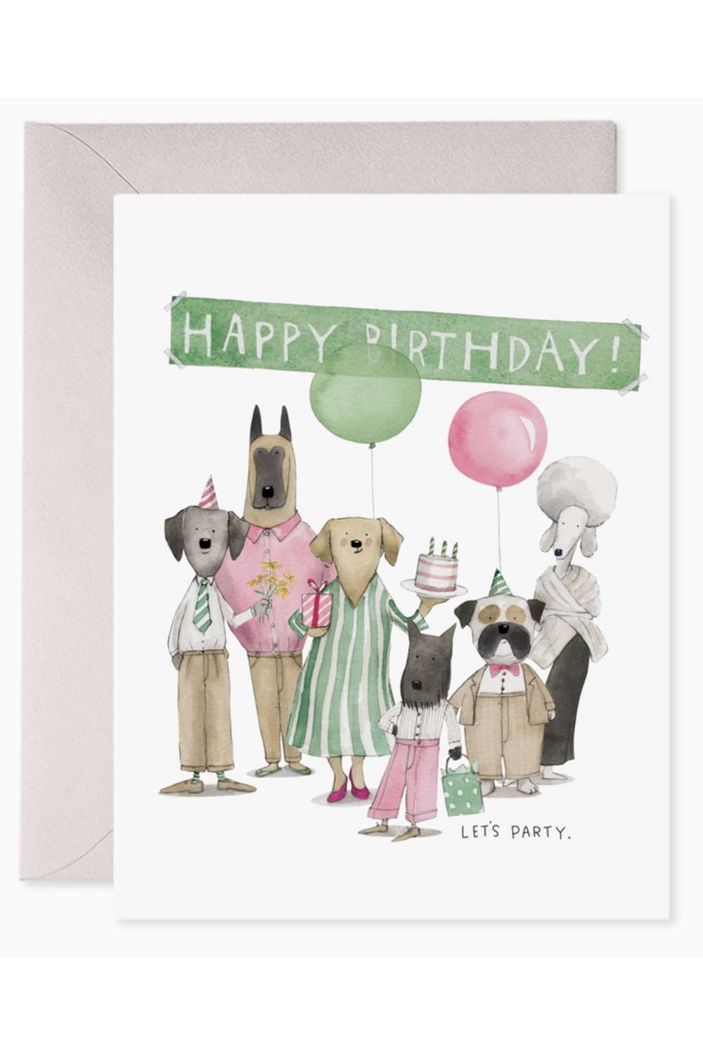 EFRAN Birthday Greeting Card - Dog Party