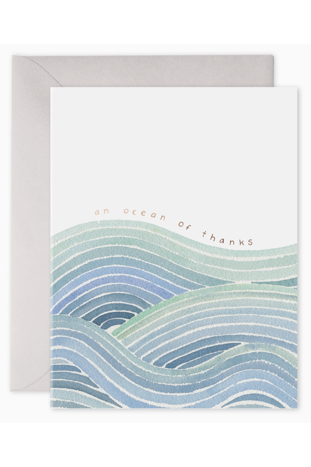 EFRAN Thank You Greeting Card - Ocean