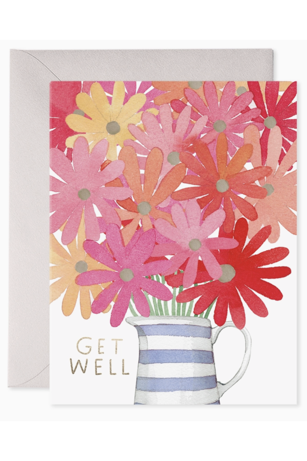 EFRAN Get Well Greeting Card - Flowers