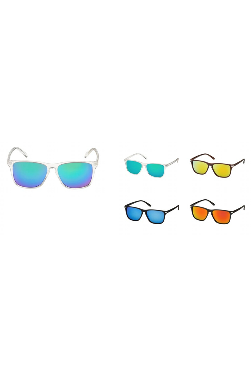 Sunglasses - Keyhole Color Mirror