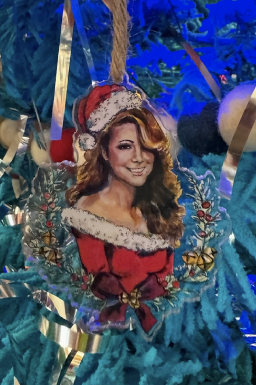 Acrylic Ornament - Christmas Mariah Carey