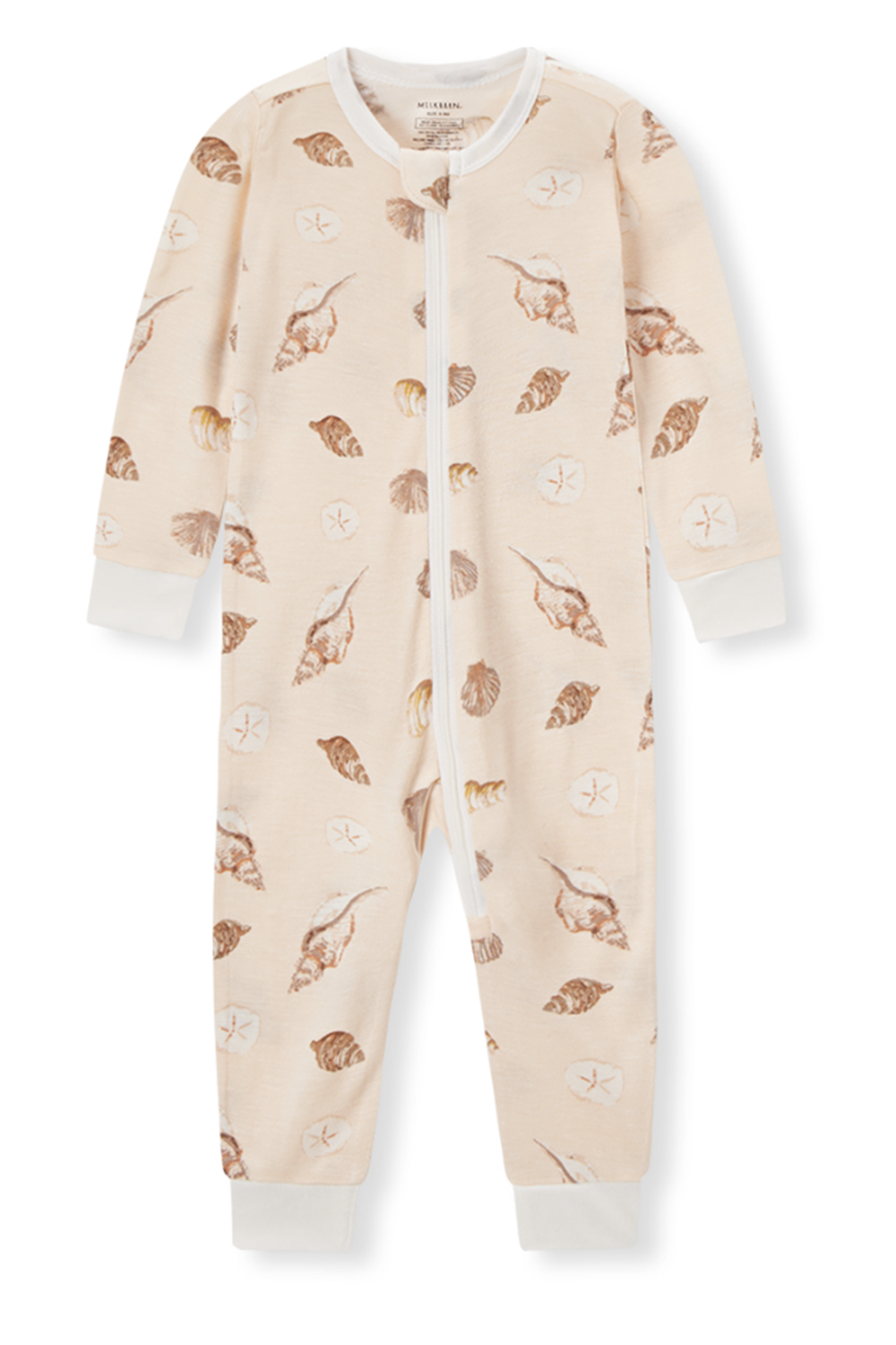 MB Bamboo Zipper Pajama - Seashells