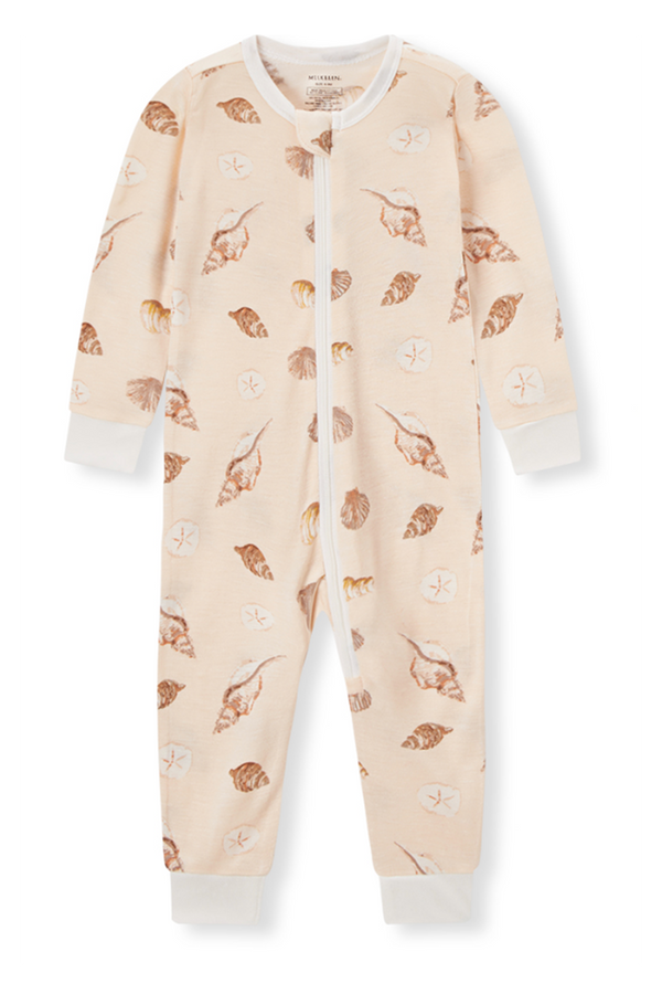 MB Bamboo Zipper Pajama - Seashells