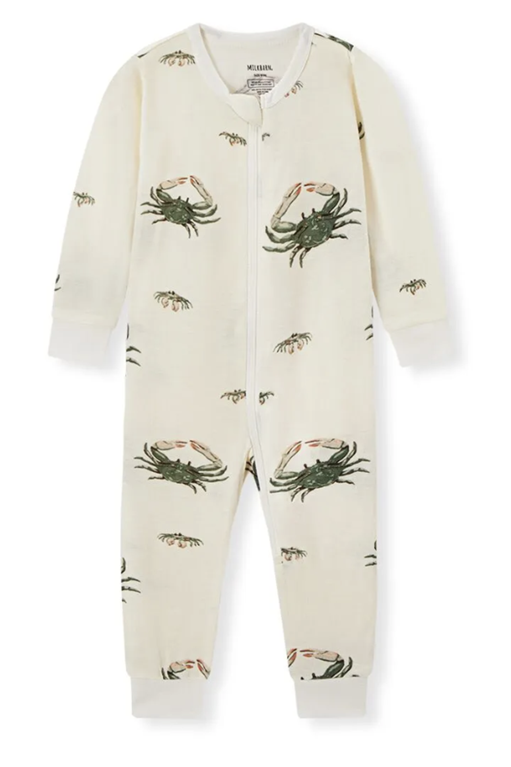 MB Bamboo Zipper Pajama - Coastal Crab