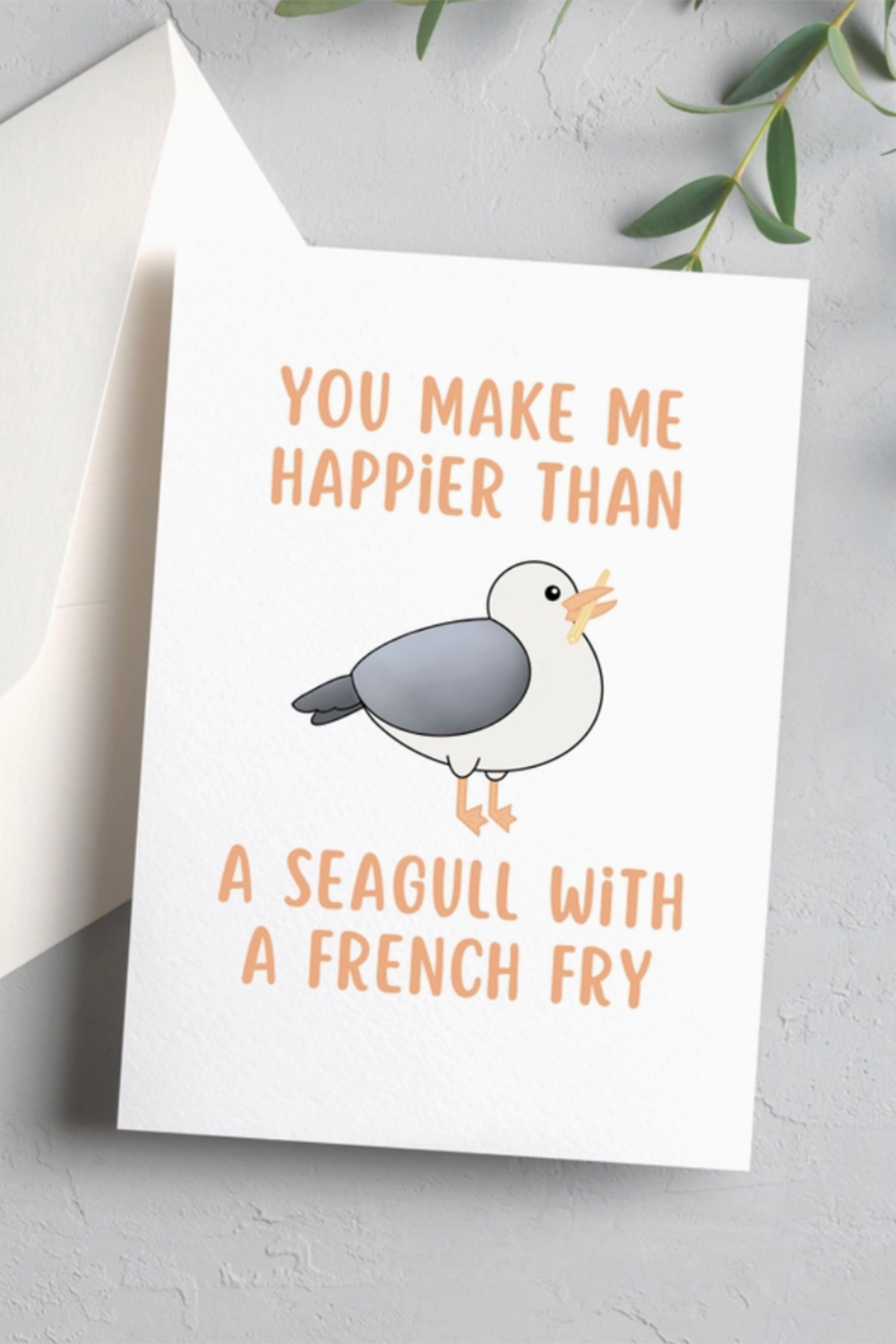 Charm Greeting Card - Seagull