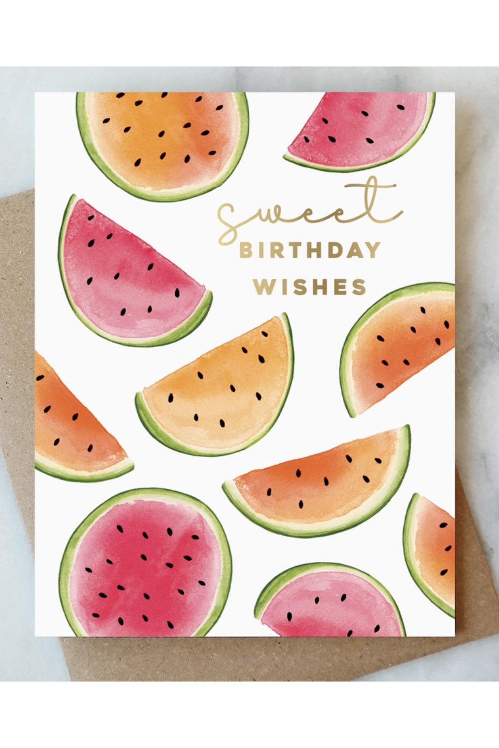 AJD Birthday Card - Sweet Watermelon