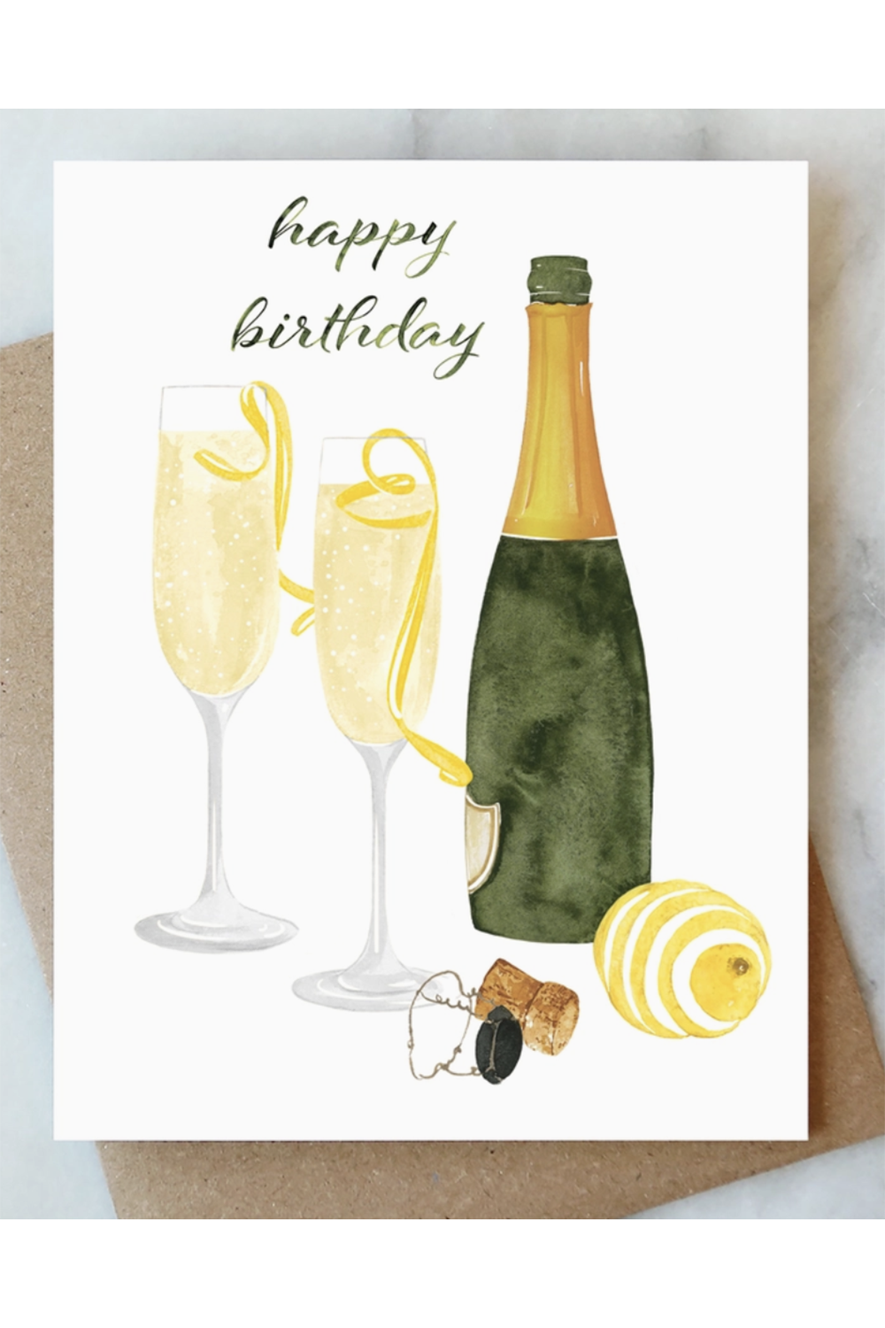 AJD Birthday Card - French 75 Champagne