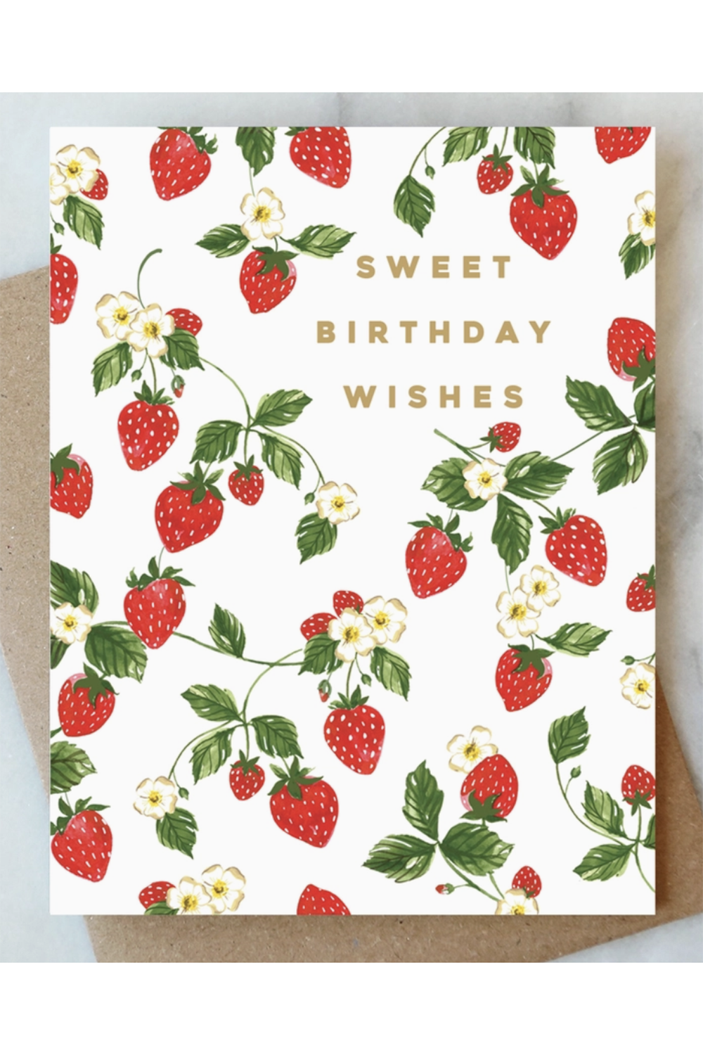 AJD Birthday Card - Strawberry