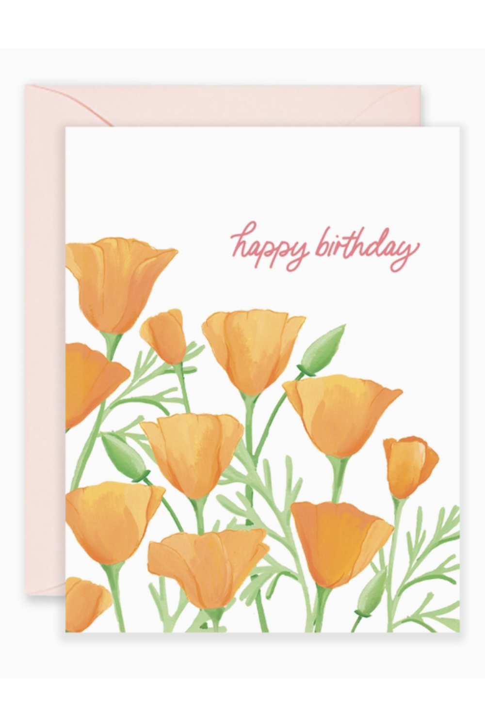 Isabella Single Birthday Card - Poppy