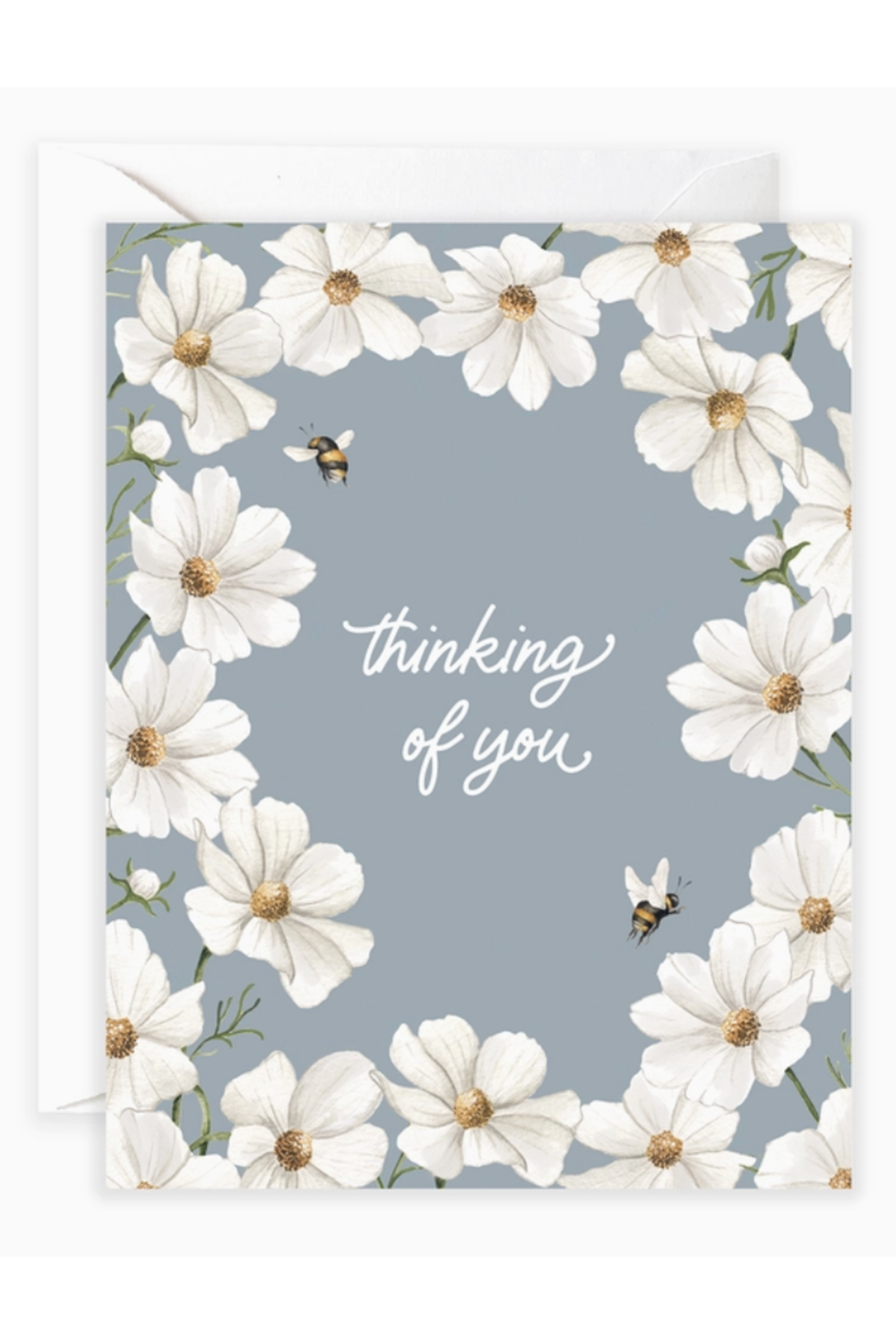 Isabella Single Sympathy Card - Thinking of You Cosmos