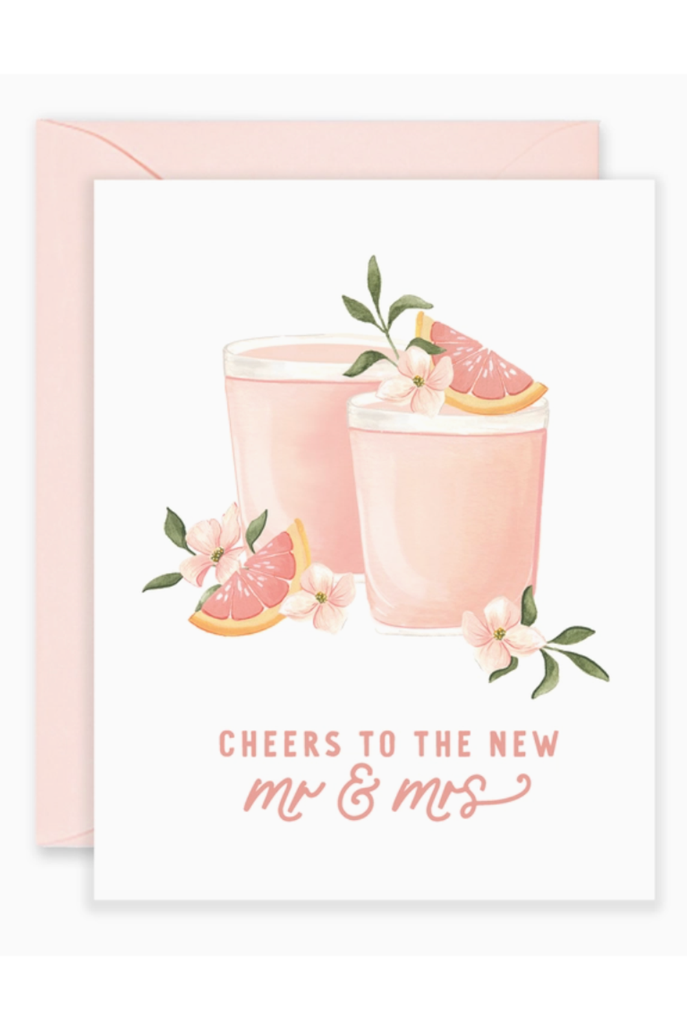 Isabella Single Wedding Card - Cocktail Cheers