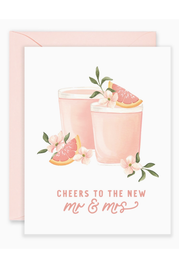 Isabella Single Wedding Card - Cocktail Cheers