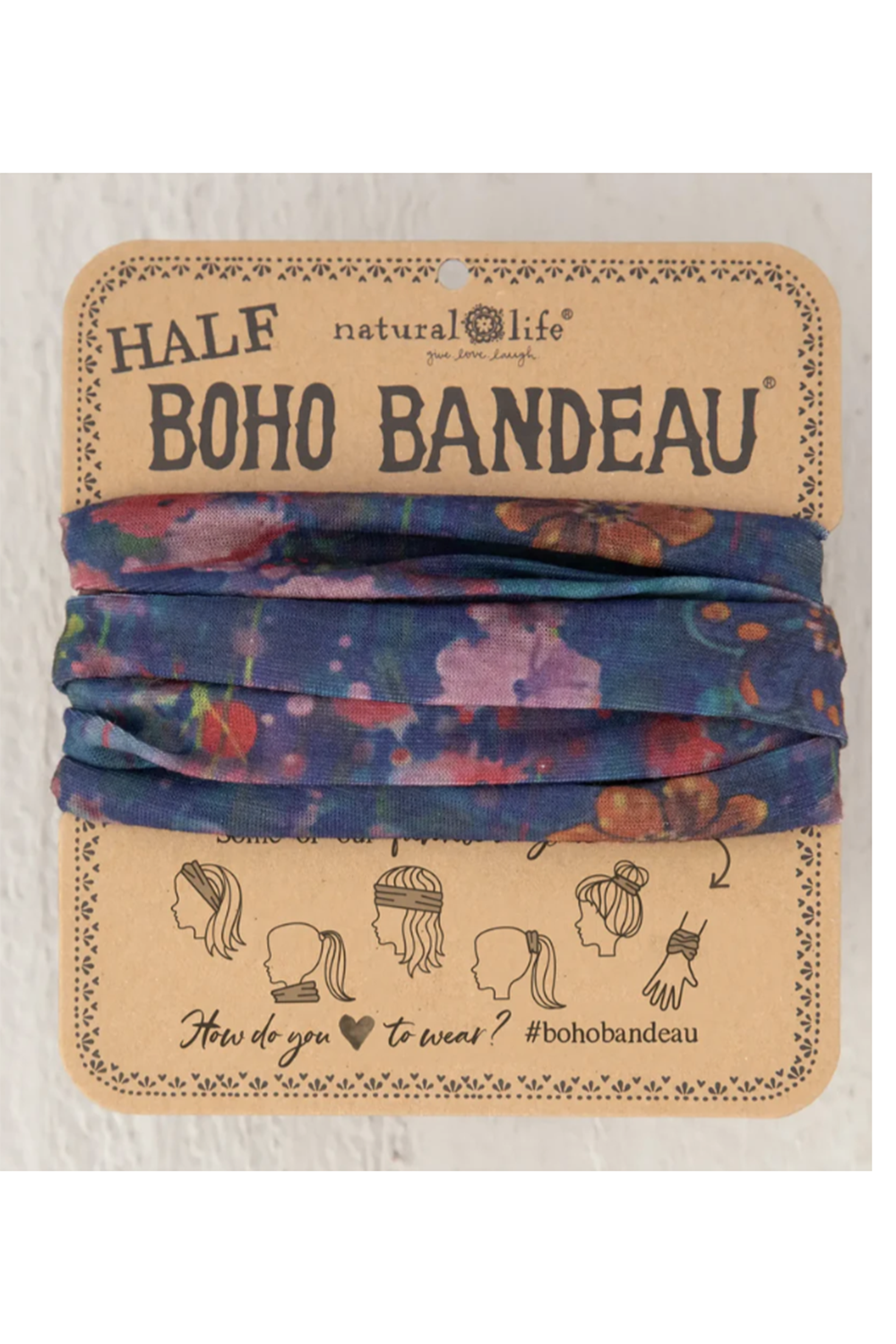 HALF Boho Bandeau - Watercolor IND FL