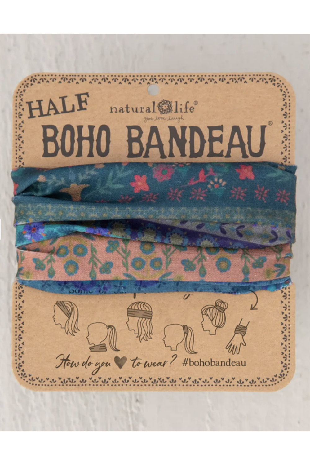 Half Boho Bandeau - Folk Floral Border