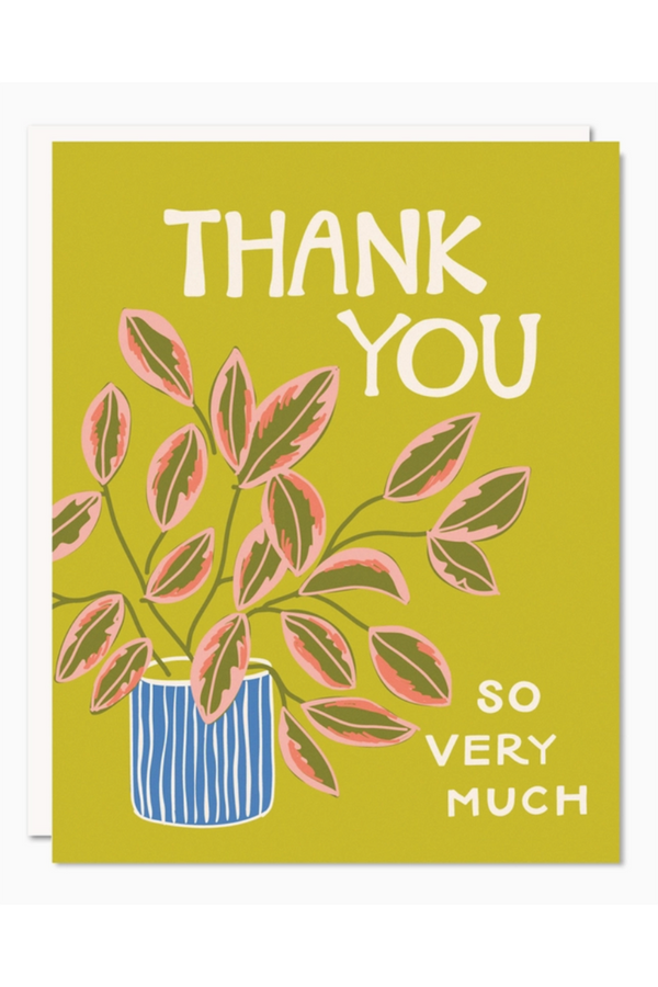 ODP Thank You Card - Rubber Plant