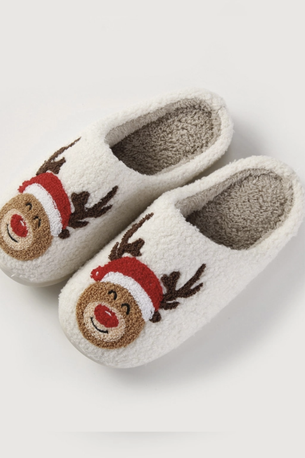 Fleece Slipper - Cozy Reindeer