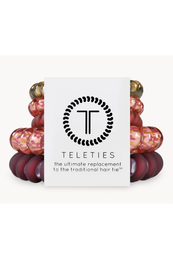 Teleties Hair Ties - Burgundy Bliss