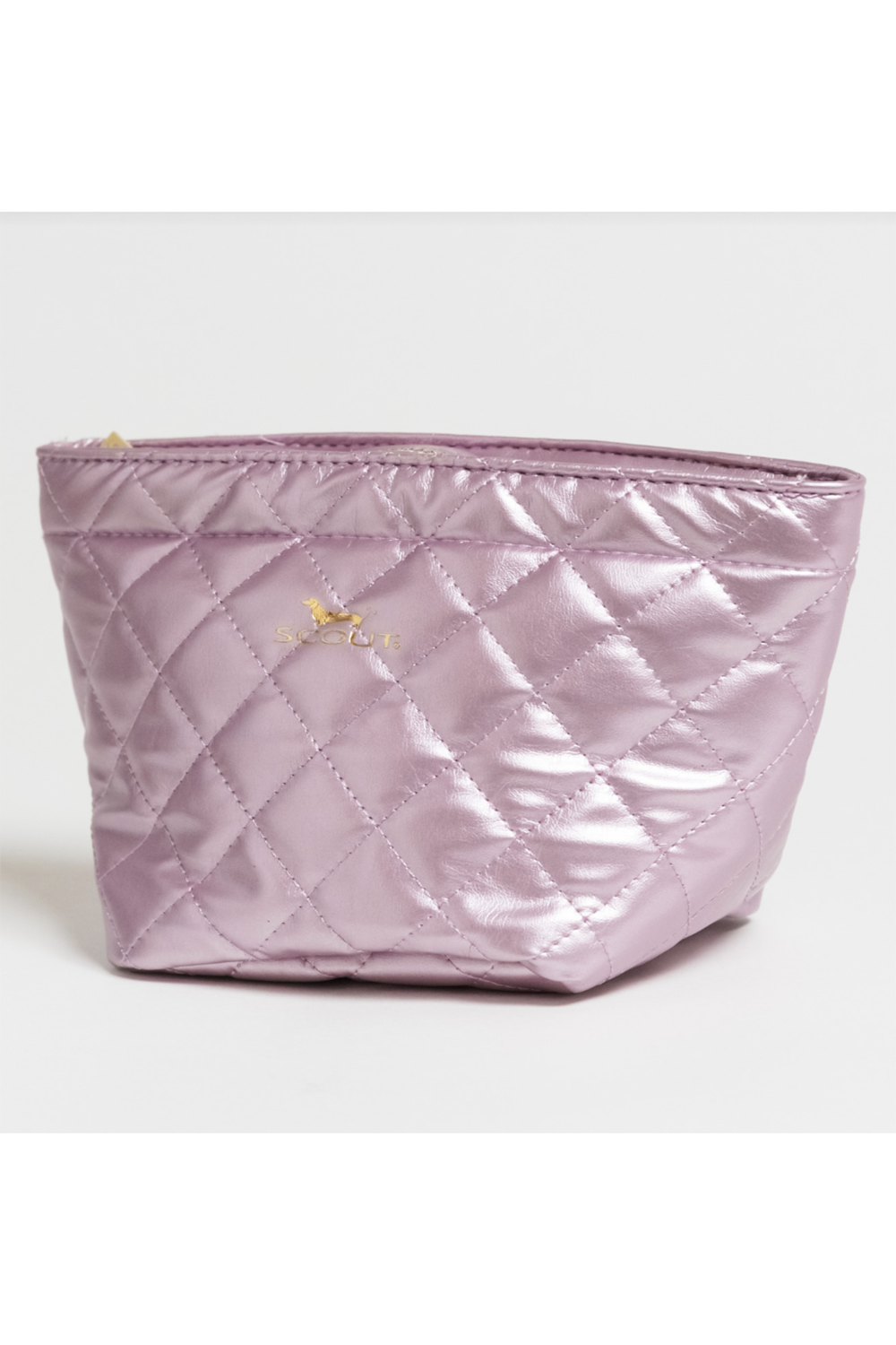 Crown Jewels Cosmetic Case - Pink Quilted F24