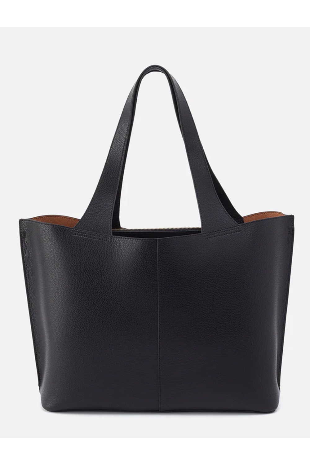 LARGE Vida Tote - Micro Pebbled Hide Black