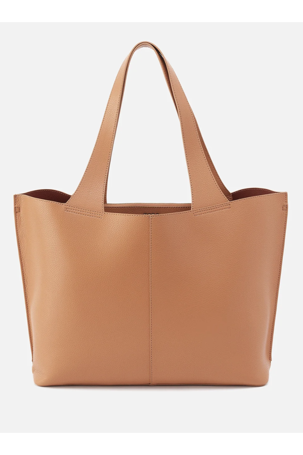 LARGE Vida Tote - Micro Pebbled Hide Biscuit