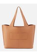 LARGE Vida Tote - Micro Pebbled Hide Biscuit