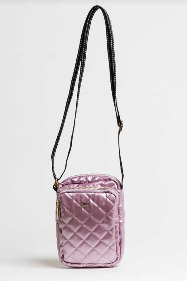 Micromanager Crossbody Bag - "Quilted Pink F24