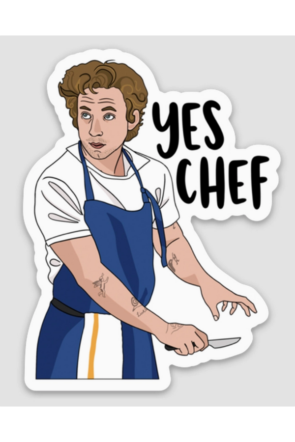 Trendy Sticker - Yes, Chef