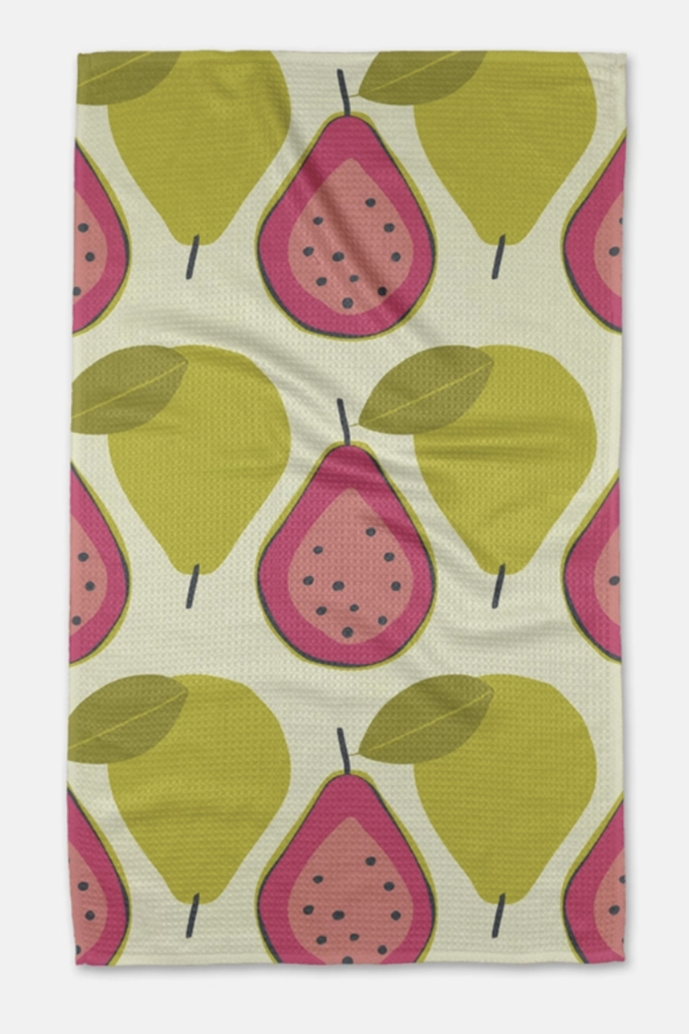 Geometry Kitchen Tea Towel - Guava Groove