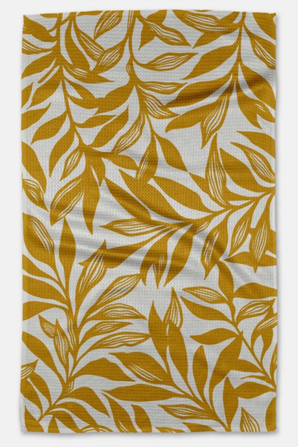 Geometry Kitchen Tea Towel - Saffron