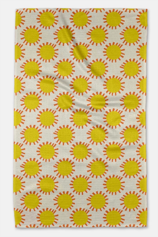 Geometry Kitchen Tea Towel - Sunny Day