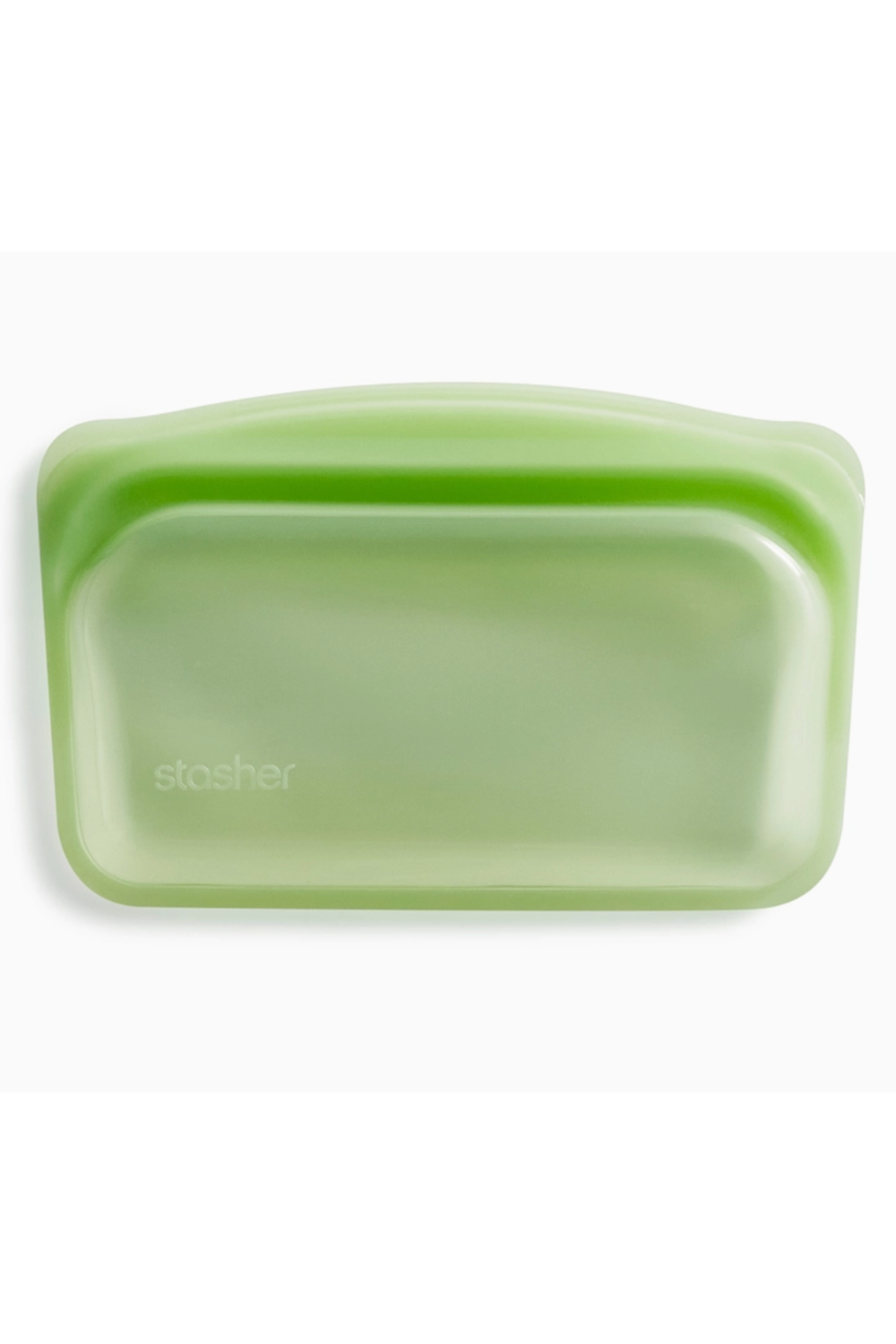 Stasher Reusable Silicone Bag - SNACK Rainbow Green