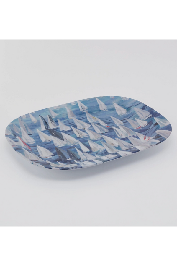 Local Melamine Rectangular Platter - Race Day