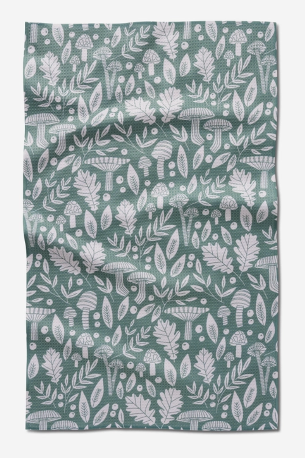 Geometry Kitchen Tea Towel - Fall Mushrooms