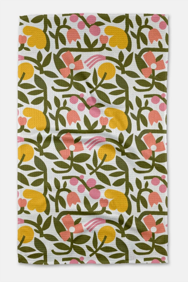 Geometry Kitchen Tea Towel - Fresh Vines